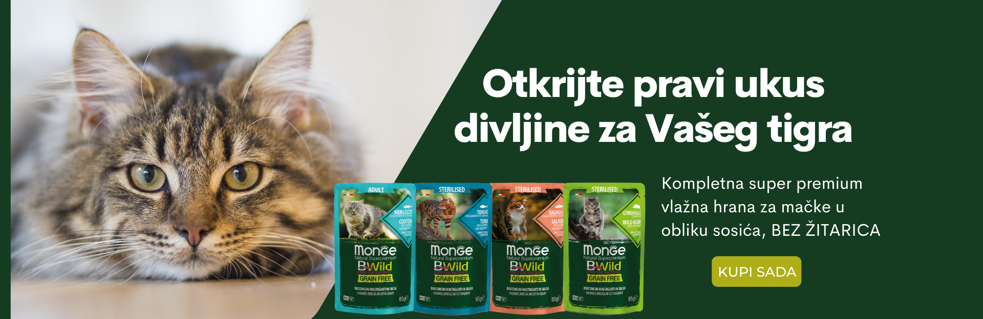 Monge BWild Adult Grain Free sosić za mačke