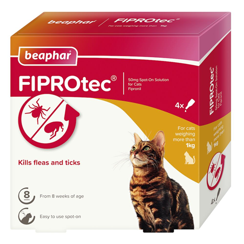Beaphar FIPROtec® Spot-On za mačke 1 pipeta – zaštita od buva i krpelja 🐱🛡️