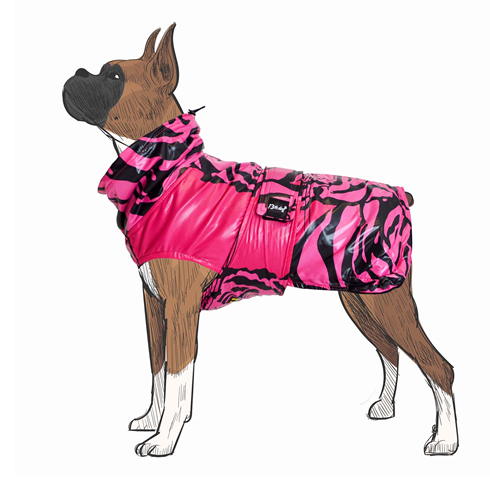 13th Dog jakna/šuškavac za psa Pink Tiger RainCoat M2 41cm