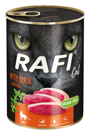 Rafi adult cat grain free konzerva za mačke sa pačetinom 400g