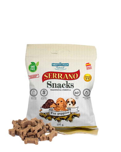 MEDITERRANEAN NATURAL - Serrano Snacks Puppy 100g