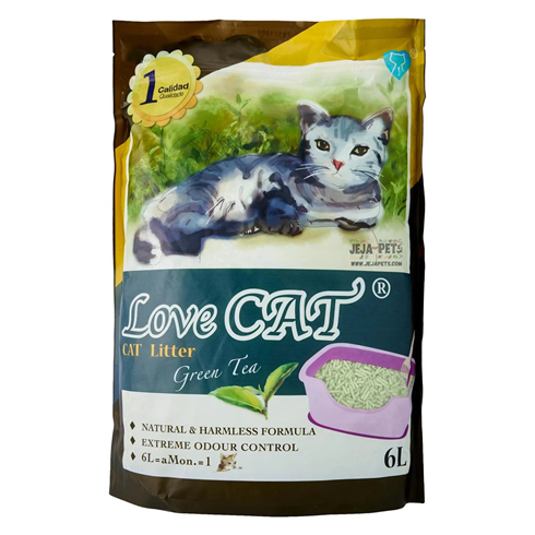 Love Cat Tofu Cat Litter Clumping biorazgradiv posip od bambusa i soje 6L