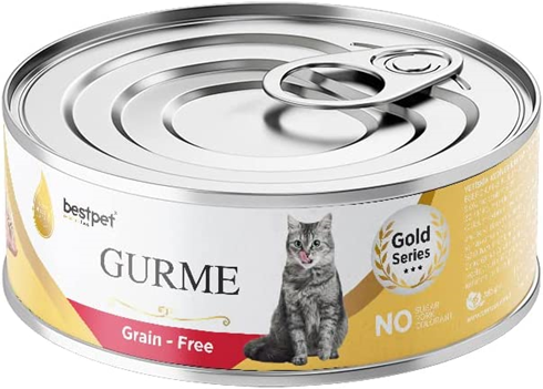 BestPet Gurme Grain Free konzerva za mačke komadići govedine u želeu 100g