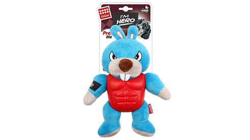 GIGWI Dog Toy Squeaker I'm Hero Rabbit ektra jaka igračka za psa 22cm 8089