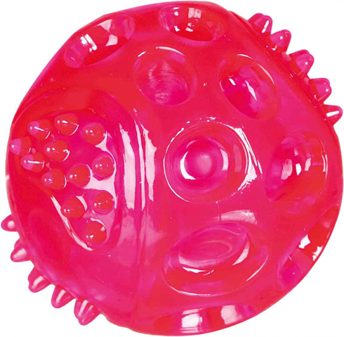 TRIXIE Igračka za pse  SVETLEĆA loptica od TPR gume 7.5cm