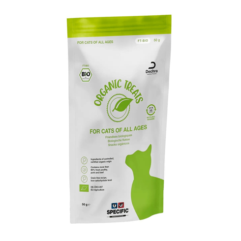 Specific Dechra BIO Grain free organske poslastice mačke 50g