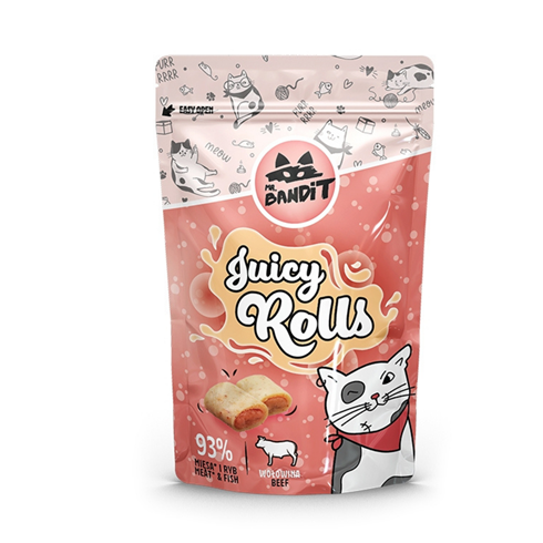 MR.Bandit Juicy ROLLS Beef  poslastica za mačke 40g