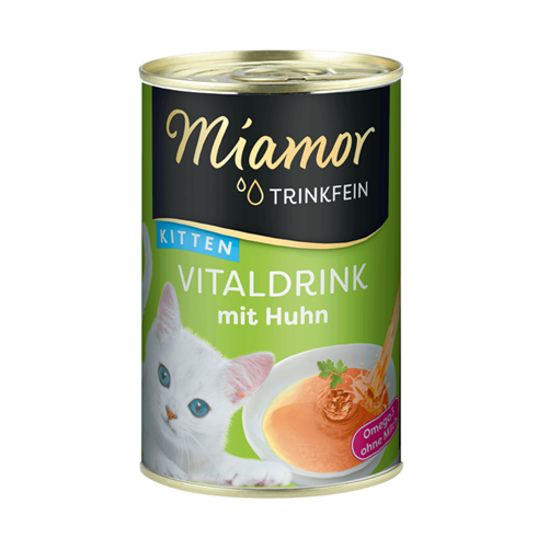 MIAMOR Vitaldrink Kitten napitak za mačiće sa piletinom 135ml – dodatna hidratacija za rast i razvoj