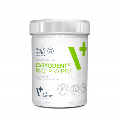 VetExpert CaryoDent Finger Wipes 50 kom – maramice za oralnu higijenu pasa i mačaka 🐾