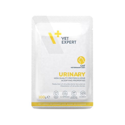 VetExpert Urinary Beef&Turkey sosić za mačke 100g – podrška zdravlju urinarnog trakta 🐾💧