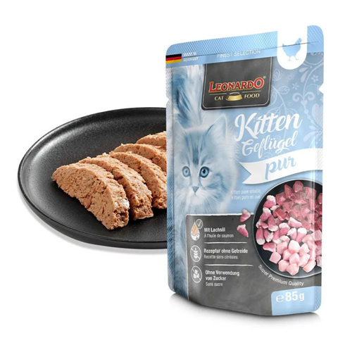 Leonardo Kitten Pure sosić za mačiće – Piletina 85g