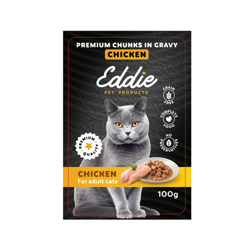 Eddie Grain Free Chicken sosić za mačke 100g