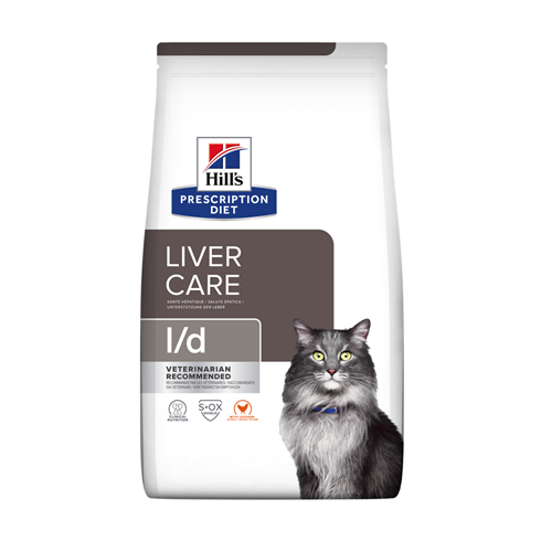 Hill’s Prescription Diet l/d Liver Care za mačke 1,5kg – podrška zdravlju jetre 🐱💛