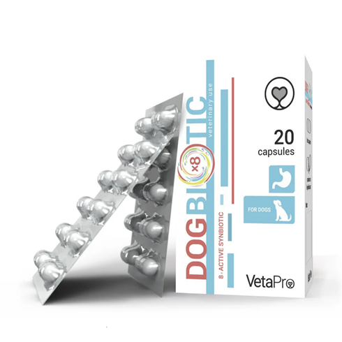 VetaPro DogBiotic 20 kapsula za pse – podrška varenju i crevnoj ravnoteži 🐶💛