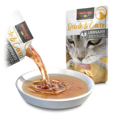 Leonardo Drink & Care Urinary Chicken napitak za mačke 40g – podrška urinarnom zdravlju