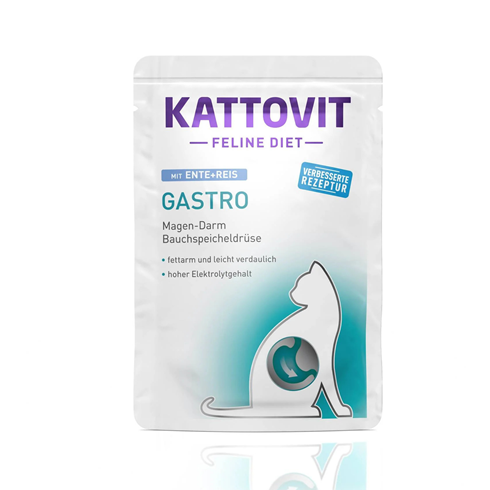Kattovit Gastro sosić za mačke Pačetina&Riža 85g – podrška varenju 🐱💛🌿