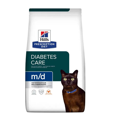 Hill’s Prescription Diet m/d Diabetes Care za mačke 1,5kg – podrška regulaciji glukoze 🐱💛