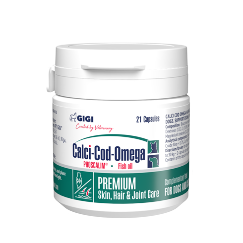GIGI CALCI COD OMEGA suplement za pse i mačke, 21 kapsula
