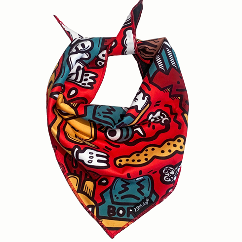 13th Dog Marama za psa Doodle Bandana L