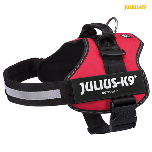 JULIUS-K9 Powerharness AM za pse L 66-85cm/50mm CRVENI