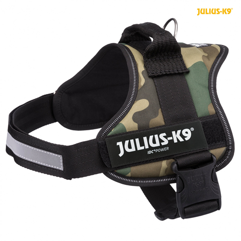 JULIUS-K9 Powerharness AM za pse M 58-76cm/40mm MASKIRNI