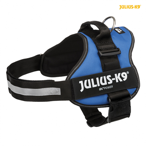 JULIUS-K9 Powerharness AM za pse L 66-85cm/50mm PLAVI