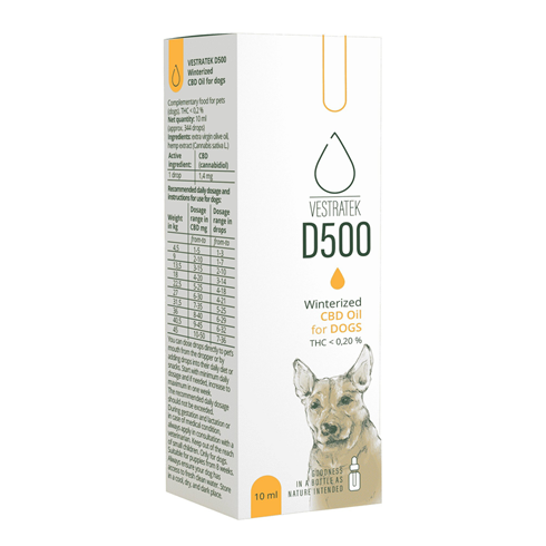 Vestratek D500 CBD ulje za pse 10ml – prirodna podrška balansu i vitalnosti 🐶🌿