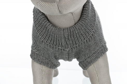 Trixie džemper za psa Kenton L 60cm sivi