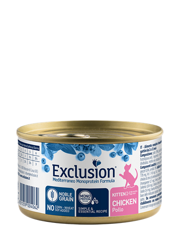 Exclusion Kitten Mediterraneo Monoprotein konzerva za mačiće Piletina 85g