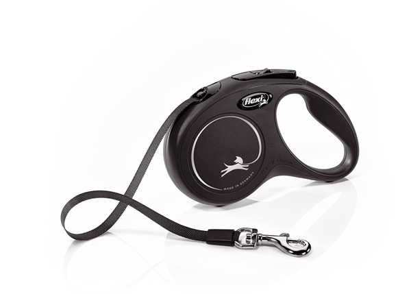 Flexi New Classic S povodac Tape (traka) 5m crni