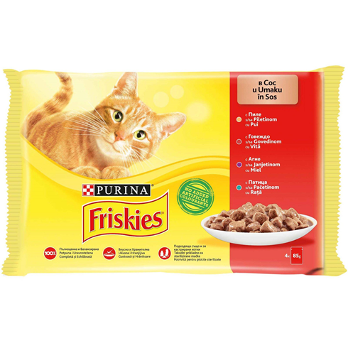 FRISKIES multipack 4x85g meso