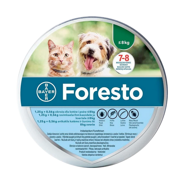 FORESTO® Antiparazitska ogrlica za mačke i male pse do 8 kg TM