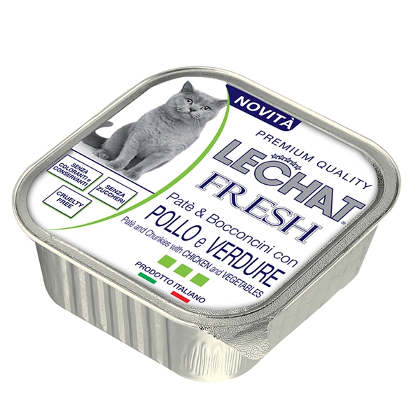 LeChat Excellence Fresh Cat pašteta sa piletinom/povrćem 100g