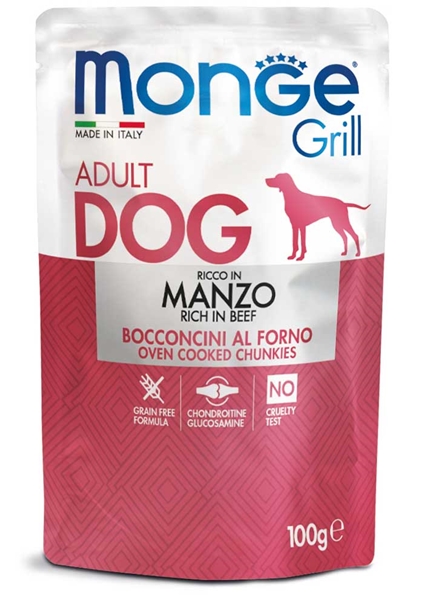 Monge Grill Dog sosić za pse sa govedinom 100g