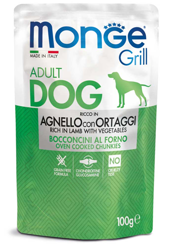 Monge Grill Dog sosić za pse sa jagnjetinom&povrćem 100g