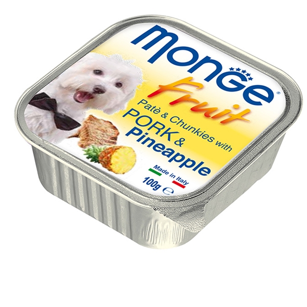 Monge Fruit Dog Pate pašteta Svinjetina&Ananas 100g