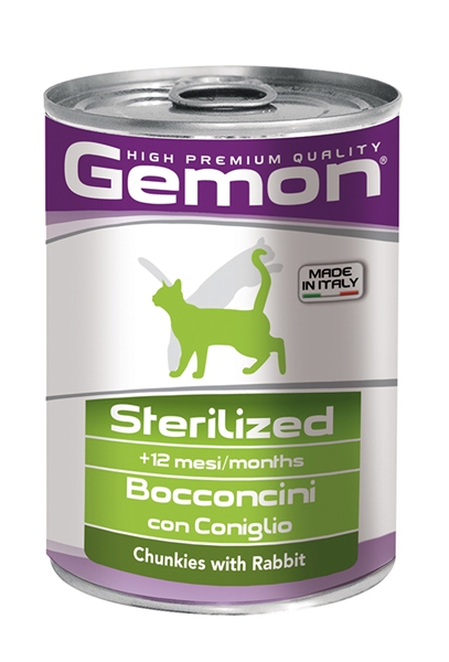 Gemon Cat Adult Sterilised komadići zečetine u konzervi  415g