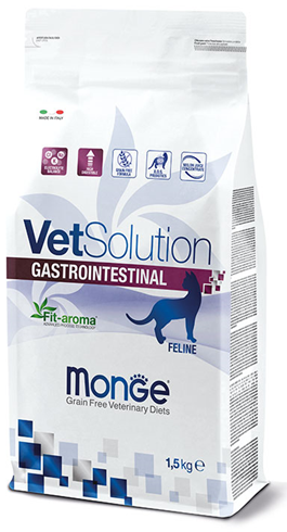 Monge VetSolution Grain Free Gastrointestinal Cat Veterinary Diet 1.5kg