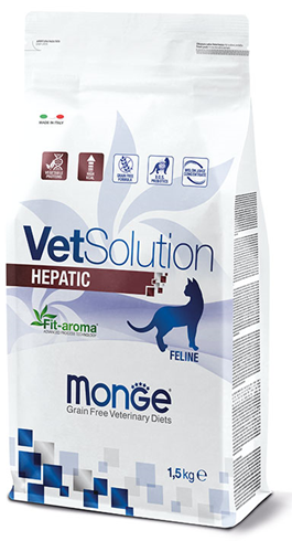 Monge VetSolution Grain Free Hepatic Cat Veterinary Diet 1.5kg