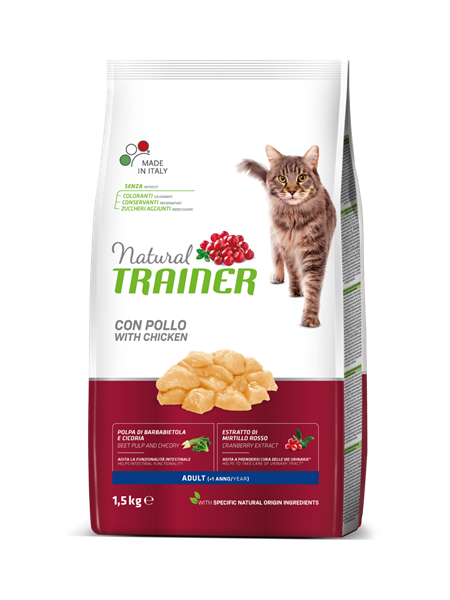 TRAINER Natural sa piletinom za odrasle mačke 1.5kg