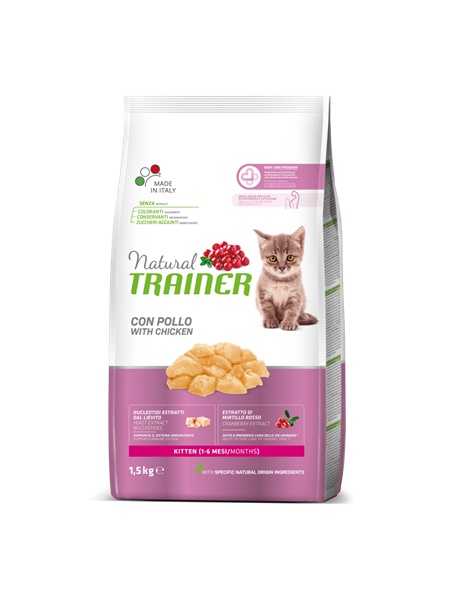 TRAINER Natural sa piletinom za mačiće 1.5kg