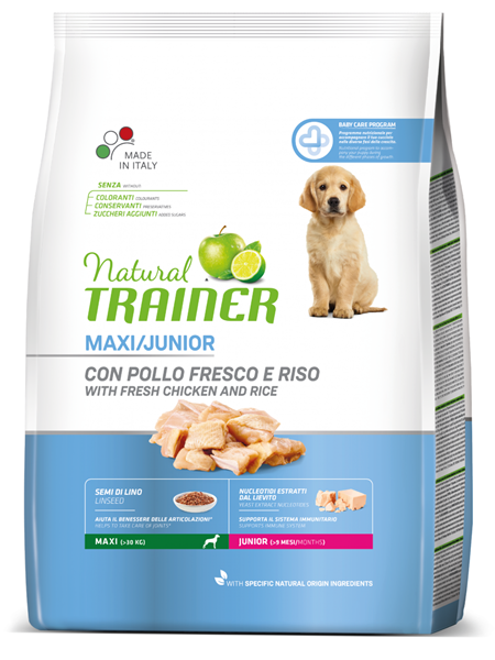 TRAINER Natural sa piletinom i pirinčem za mlade pse velikih rasa (9-24 meseci) 12kg