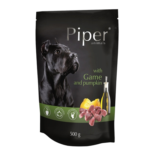 PIPER adult obrok za pse u kesici sa divljači i bundevom 500g