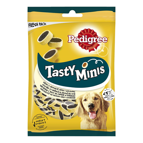 Pedigree Tasty Bites Sir i Govedina 140g