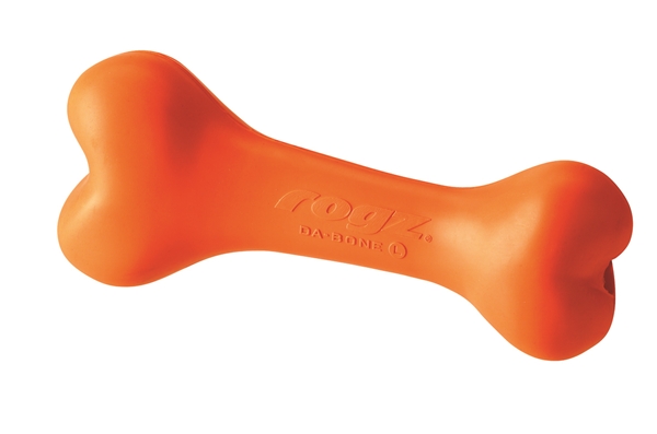 ROGZ Da Bone Igračka za pse u obliku gumene kosti L narandžasta 21cm