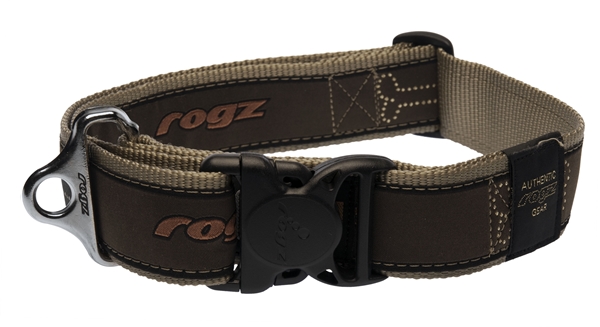 ROGZ ogrlica za psa Bronze Bone XXL (40mm/500-800mm) braon ljubičasta