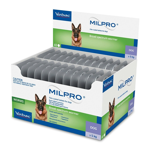 Virbac MILPRO 12.5mg/125mg za veće pse sa više od 5kg TM