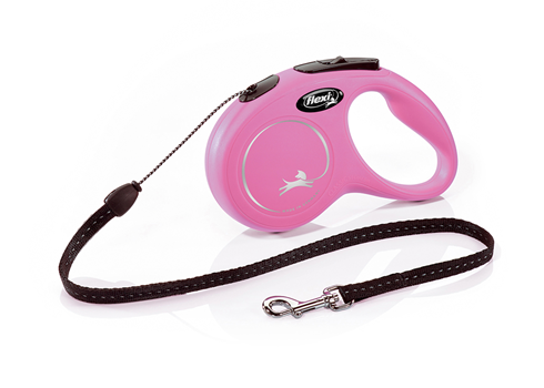 Flexi New Classic M povodac Cord (uže) 5m pink