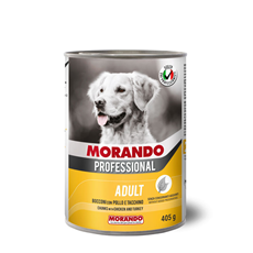 MORANDO Professional Piletina&Ćuretina komadići u sosu konzerva za pse 405g