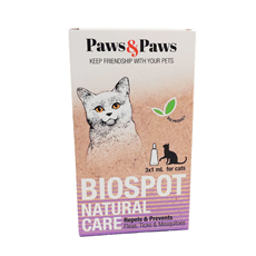 Paws&Paws BioSpot Natural za mačke protiv buva, krpelja, vaši i komaraca 1ml